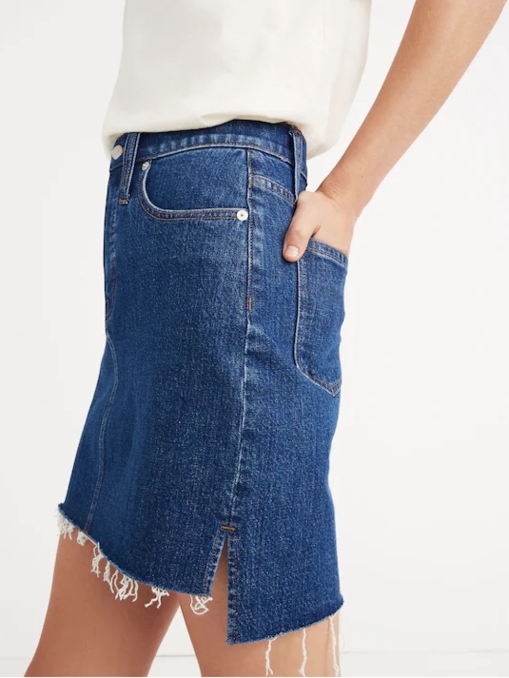 Madewell denim skirt